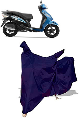 Amexride Two Wheeler Cover for TVS(Wego BS6, Blue)