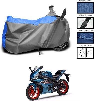 DeepShakshi AUTOMOTIVE Two Wheeler Cover for Yamaha(YZF R3, Grey, Blue)