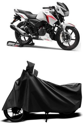 MMSSTAR Waterproof Two Wheeler Cover for TVS(Apache, Black)