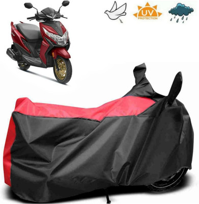 MWBB Waterproof Two Wheeler Cover for Honda(Dio, Red, Black)