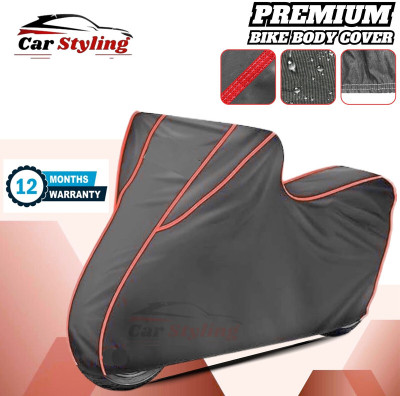 Car Styling Waterproof Two Wheeler Cover for Bajaj(Pulsar 220 DTS-i, Silver)