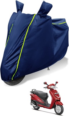 Auto Hub Waterproof Two Wheeler Cover for Hero(Duet, Blue)