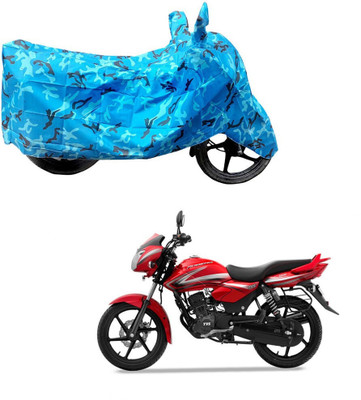 HYBRIDS COLLECTION Two Wheeler Cover for TVS(Pheonix, Blue)