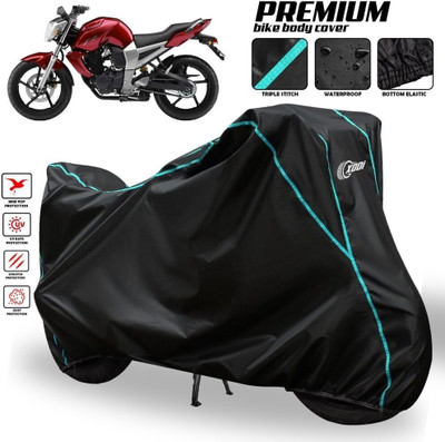 AutoGalaxy Waterproof Two Wheeler Cover for Yamaha(FZ16, Black, Blue, Multicolor)
