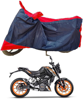 Mdstar Waterproof Two Wheeler Cover for KTM(125 Duke, Red, Blue)