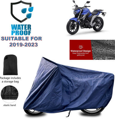 GOSHIV-car and bike accessories Waterproof Two Wheeler Cover for Yamaha(Fazer, Blue)