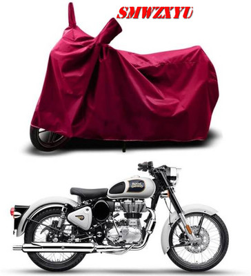 smwzxyu Waterproof Two Wheeler Cover for Royal Enfield(Classic 350, Maroon)