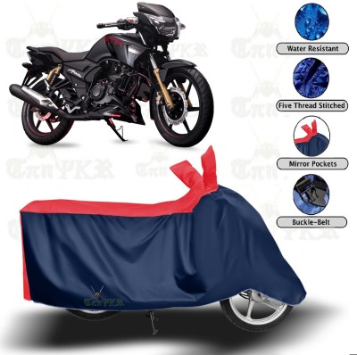 sowelar Waterproof Two Wheeler Cover for TVS(Apache RTR 180, Red, Blue)