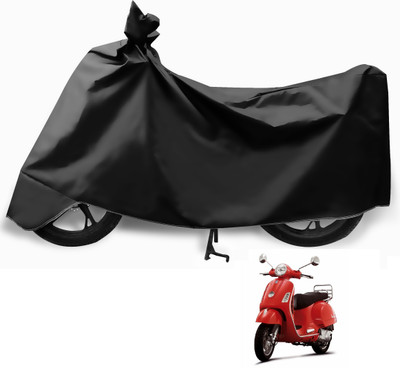 Euro Care Waterproof Two Wheeler Cover for Vespa(Vespa LX, Black)