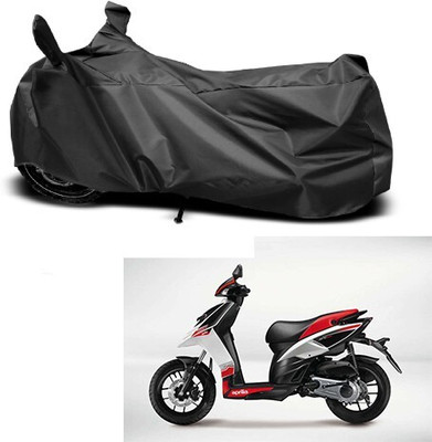Mdstar Waterproof Two Wheeler Cover for Aprilia(SR 125, Black)