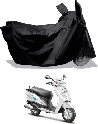 Amexride Two Wheeler Cover for Hero(Duet 125 CC BS6, Black)