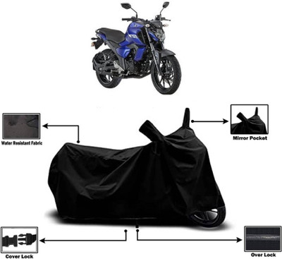 AASHTIK MART Two Wheeler Cover for Yamaha(FZ-FI BS6, Black)