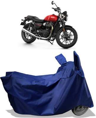 Amexride Two Wheeler Cover for Triumph(Street Twin BS6, Blue)