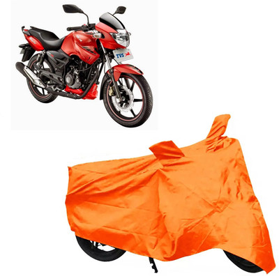 ROYAL AUTO MART Two Wheeler Cover for TVS(Apache RTR 160, Orange)