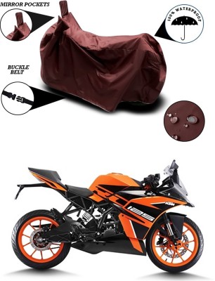 Furious3D Waterproof Two Wheeler Cover for KTM(RC 125, Maroon)