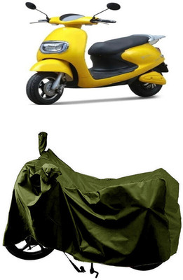 SUGASHRI Waterproof Two Wheeler Cover for Techo Electra(Emerge, Green)