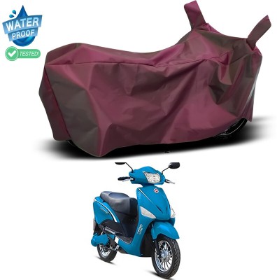 Ascension Waterproof Two Wheeler Cover for Hero(Electric Optima, Maroon)