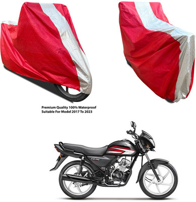 AutoGalaxy Waterproof Two Wheeler Cover for Honda(Dream Neo, Silver, Red)