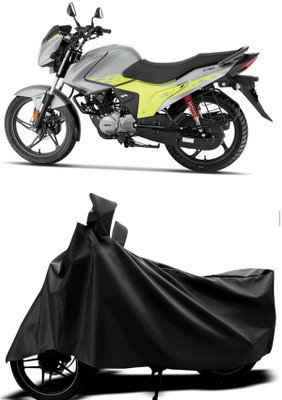 Mdstar Waterproof Two Wheeler Cover for Hero(Glamour Blaze, Black)