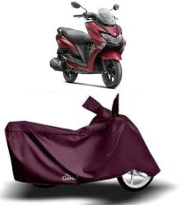 Mdstar Waterproof Two Wheeler Cover for Suzuki(Burgman Street, Maroon)