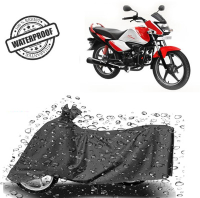 ROYAL AUTO MART Waterproof Two Wheeler Cover for Hero(Splendor I Smart, Grey)