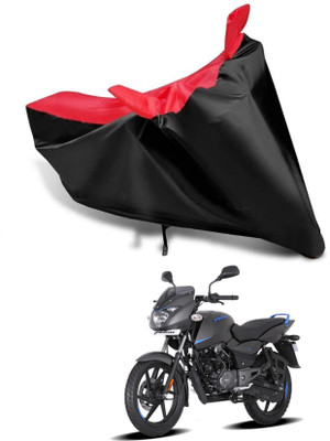 KEDIT Two Wheeler Cover for Bajaj(Pulsar 125 Neon, Red, Black)