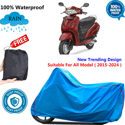 OliverX Waterproof Two Wheeler Cover for Honda(Activa 4G, Blue)