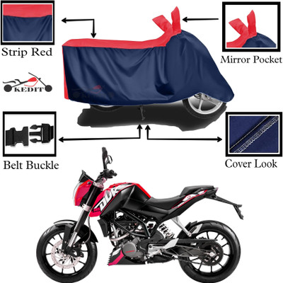 KEDIT Two Wheeler Cover for KTM(250 Duke, Red, Blue)