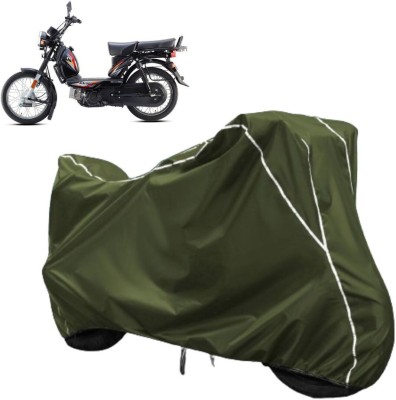 AUTOCAD Waterproof Two Wheeler Cover for TVS(XL 100, Green, White)