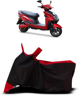 VESMEI Two Wheeler Cover for Techo Electra(Raptor BS6, Red)