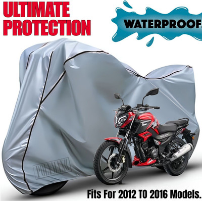POLYMAXX Waterproof Two Wheeler Cover for TVS(Raider, Silver, Black)