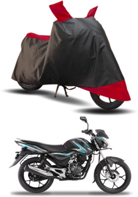 KEDIT Two Wheeler Cover for Bajaj(Discover 135, Red, Black)