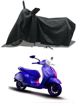 A G Enterprises Waterproof Two Wheeler Cover for Bajaj(Chetak, Black)