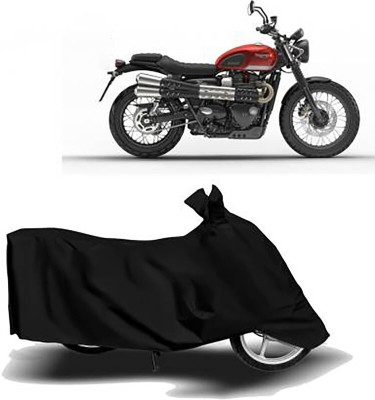 Mdstar Waterproof Two Wheeler Cover for Triumph(Street Scrambler, Black)