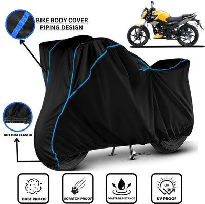 LE PRA Waterproof Two Wheeler Cover for TVS(Raider, Black, Blue)
