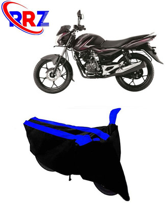 RRZ Waterproof Two Wheeler Cover for Bajaj(Discover, Black, Blue)