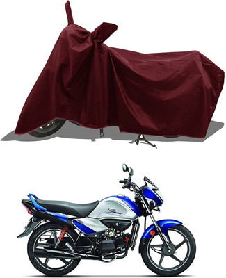 KEDIT Two Wheeler Cover for Hero(Splendor I Smart, Maroon)
