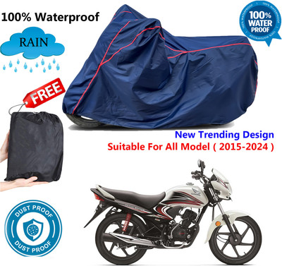 AUTOCAD Waterproof Two Wheeler Cover for Honda(Dream Yuga, Blue, Red)