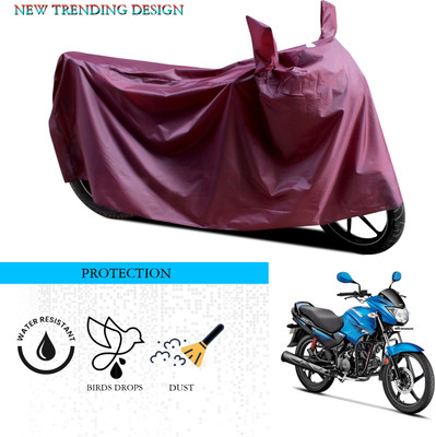 ANTHUB Waterproof Two Wheeler Cover for Hero(Glamour FI, Maroon)