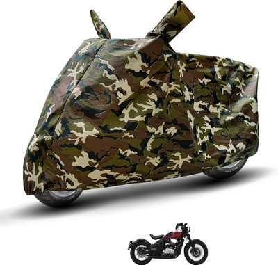 Auto Hub Waterproof Two Wheeler Cover for JAWA(Bobber 350, Brown)