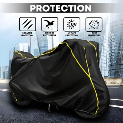 AutoGalaxy Waterproof Two Wheeler Cover for Bajaj(Scooty, Black)