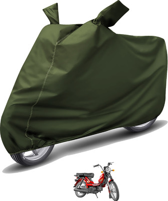 Auto Hub Waterproof Two Wheeler Cover for TVS(Heavy Duty Super XL, Green)