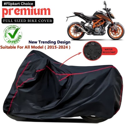 Pagwin Two Wheeler Cover for KTM(200 Duke, Black, Red)