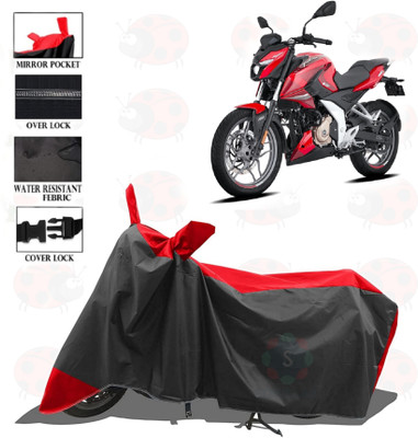 sowelar Waterproof Two Wheeler Cover for Bajaj(Pulsar NS 160, Red, Black)