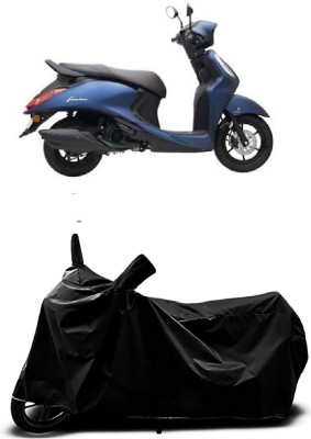 VESMEI Two Wheeler Cover for Yamaha(Fascino, Black)