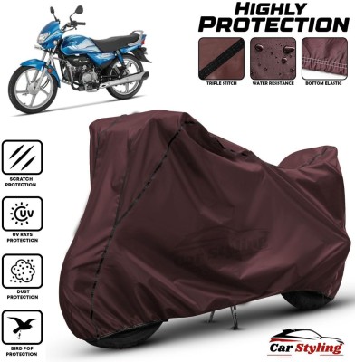 Car Styling Waterproof Two Wheeler Cover for Hero(HF Deluxe, Maroon)