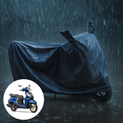 PAGORA Waterproof Two Wheeler Cover for Yamaha(Fascino 125 FI, Black)