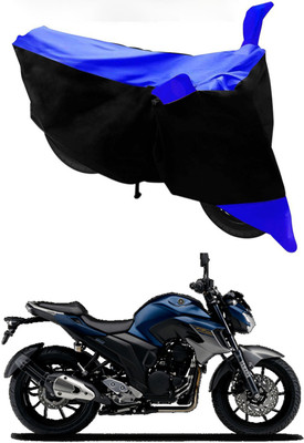 Furious3D Two Wheeler Cover for Yamaha(FZ25, Blue, Black)