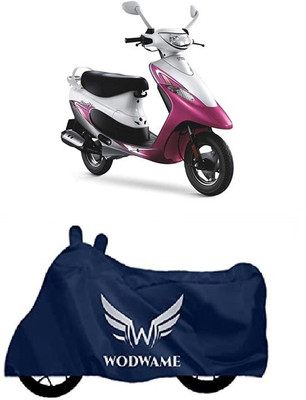 WODWAME Two Wheeler Cover for TVS(Pep Plus BS6, Blue)