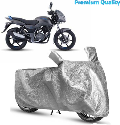 OSOMO Waterproof Two Wheeler Cover for Bajaj(Pulsar 125, Silver)